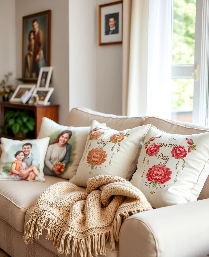 10 Stunning Sofa Cushion Ideas That Will Transform Your Living Room Instantly! - 7. Personalized Touches