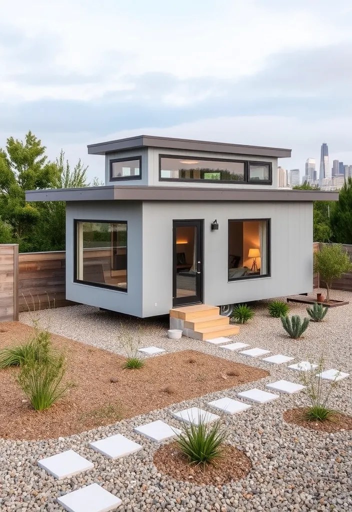 12 Stunning Tiny House Exterior Styles You Have to See to Believe! - 1. Modern Minimalism
