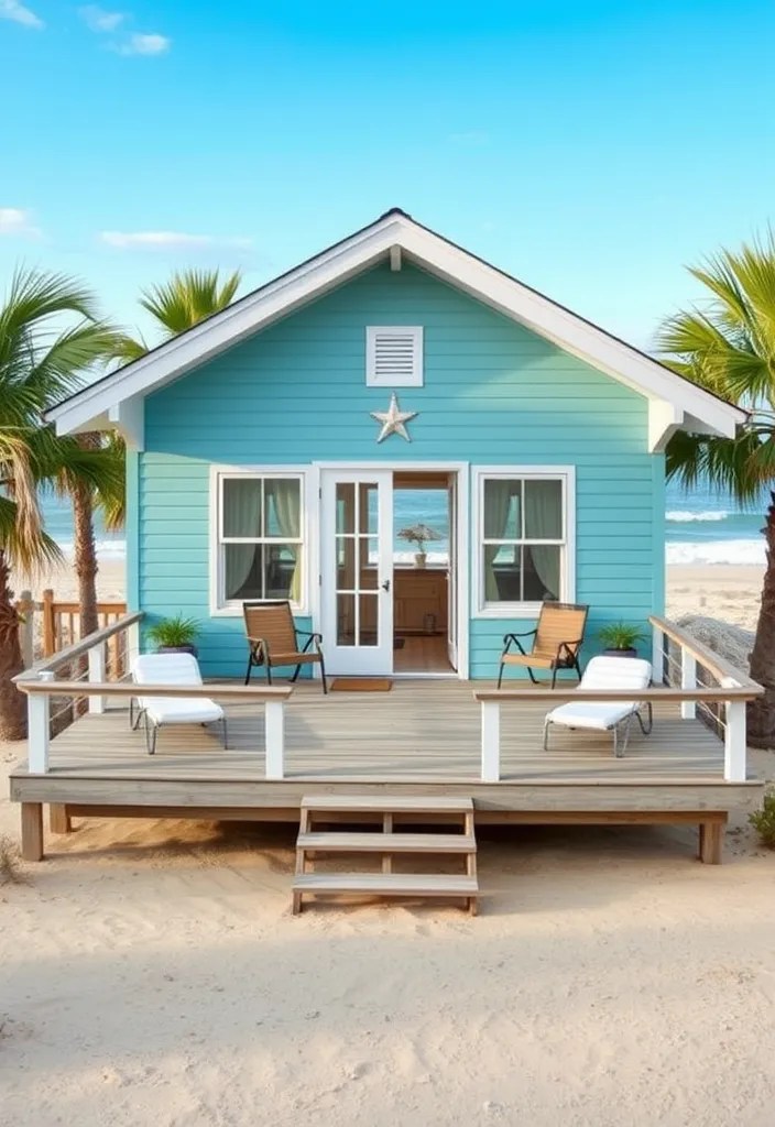 12 Stunning Tiny House Exterior Styles You Have to See to Believe! - 6. Beachy Bungalow