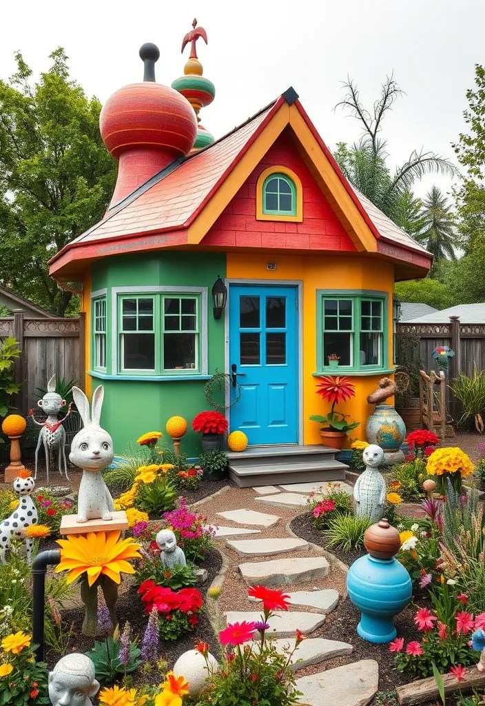 12 Stunning Tiny House Exterior Styles You Have to See to Believe! - 8. Artsy Abodes