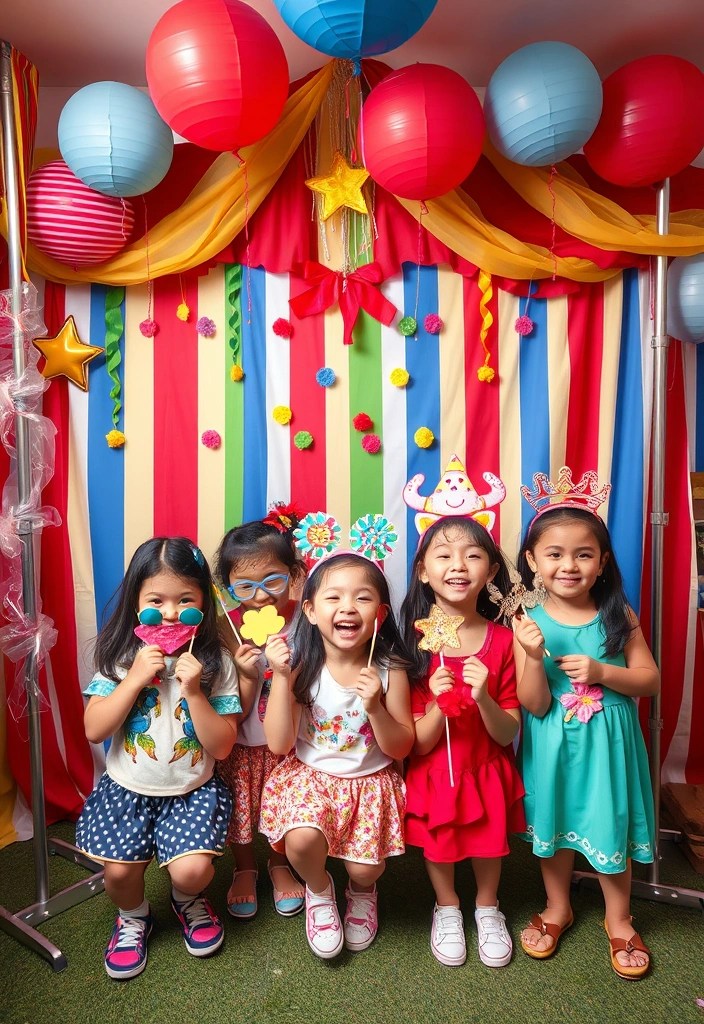 14 Fun Carnival Craft Ideas for Kids That Will Make Your Party Unforgettable! - 7. DIY Photo Booth Props