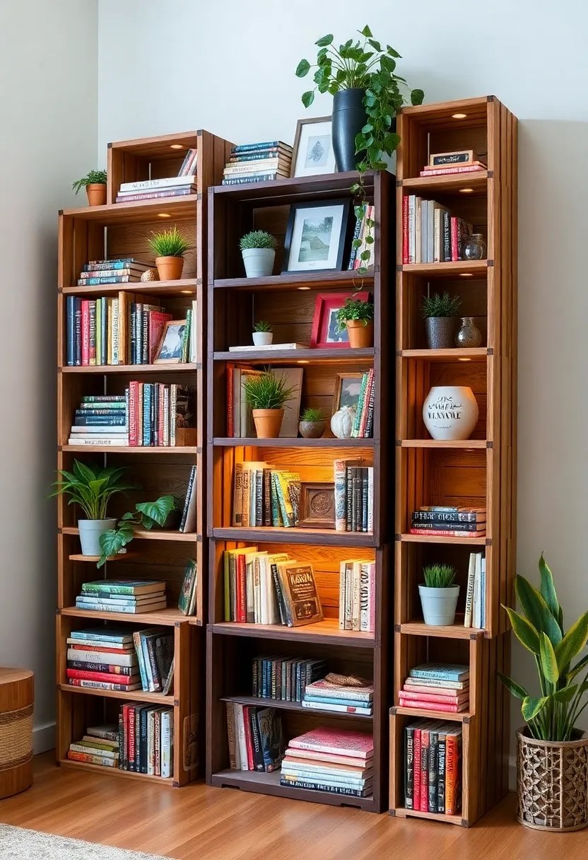 15 Incredible Upcycled Furniture Ideas That Will Make You Rethink Your Trash! - 4. Bookshelf from Crates