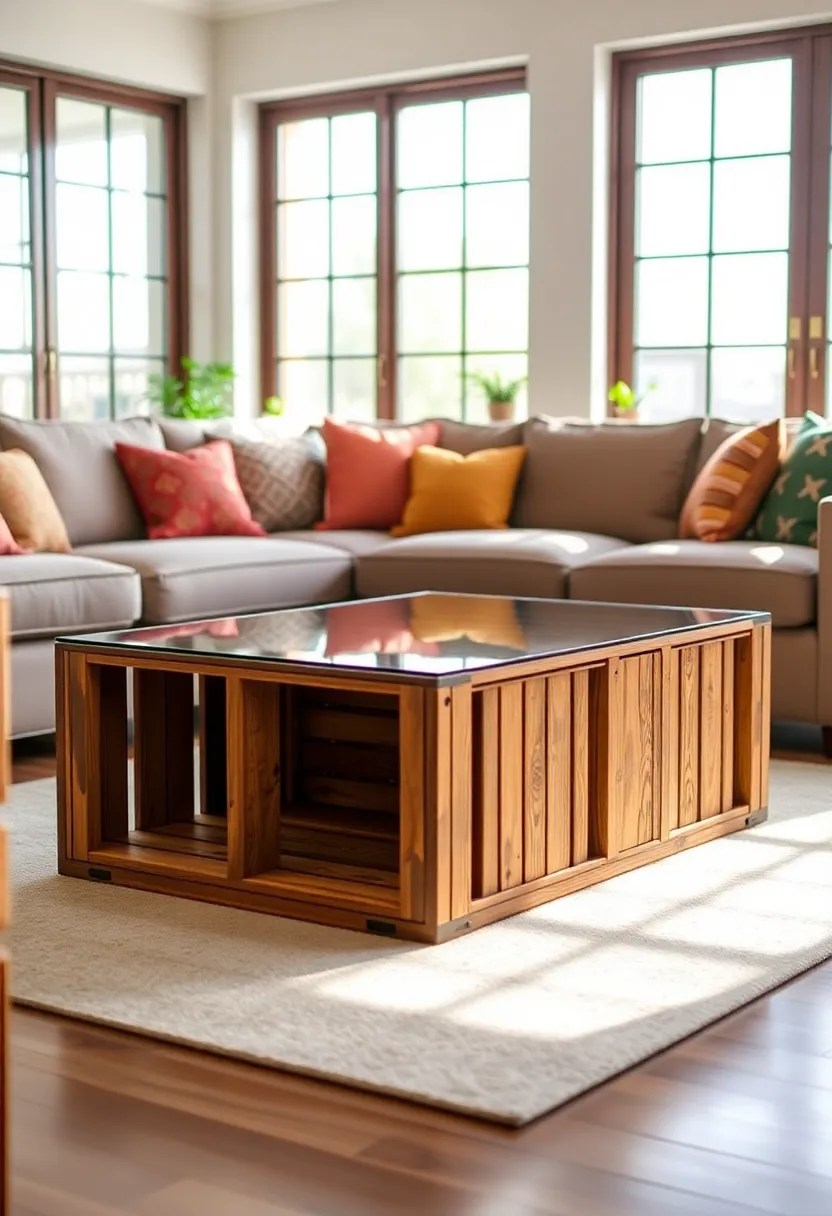 15 Incredible Upcycled Furniture Ideas That Will Make You Rethink Your Trash! - 7. Crate Coffee Table