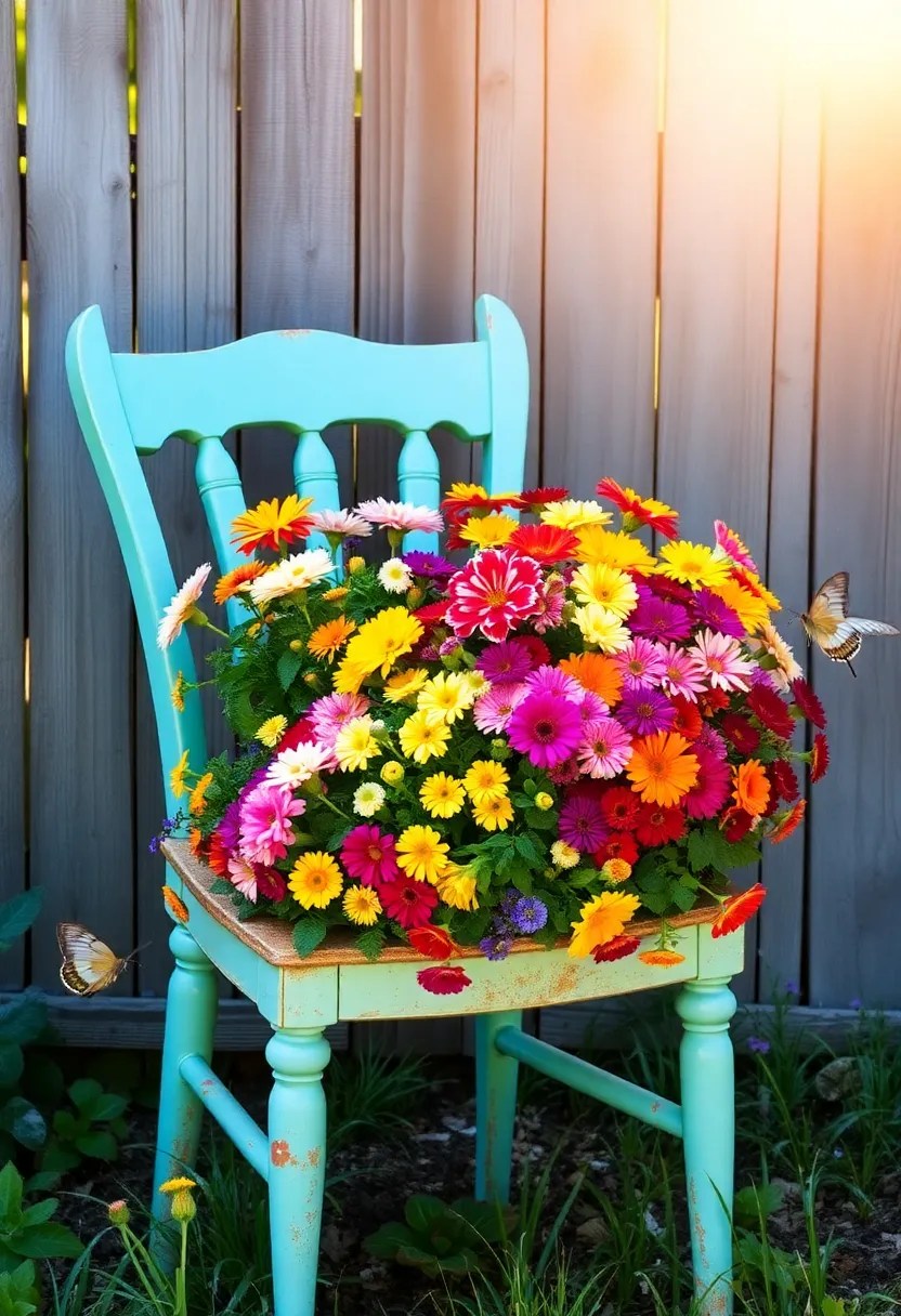 15 Incredible Upcycled Furniture Ideas That Will Make You Rethink Your Trash! - 8. Upcycled Chair Planter