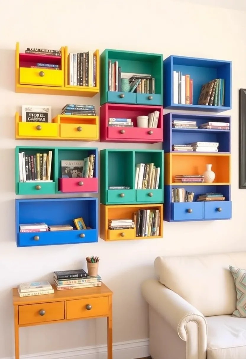 15 Incredible Upcycled Furniture Ideas That Will Make You Rethink Your Trash! - 9. Drawer Shelves