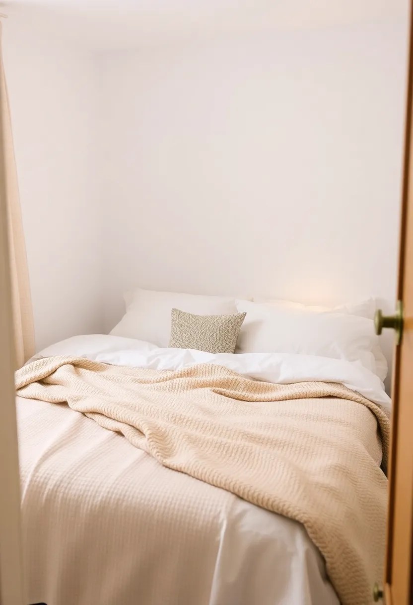 15 Minimal and Aesthetic Designs to Maximize Space in Tiny Bedrooms - 11. Minimalist Bedding for a Sleek Look