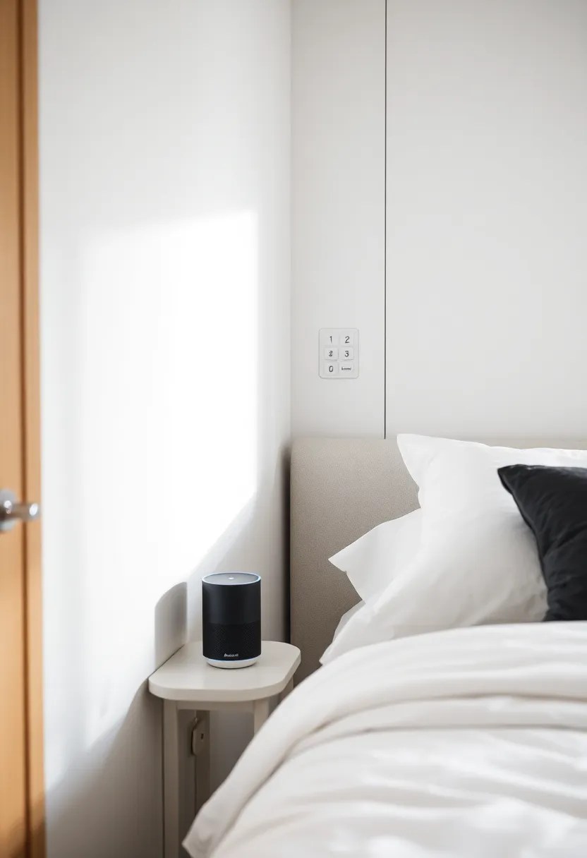 15 Minimal and Aesthetic Designs to Maximize Space in Tiny Bedrooms - 13. Smart Tech Incorporation