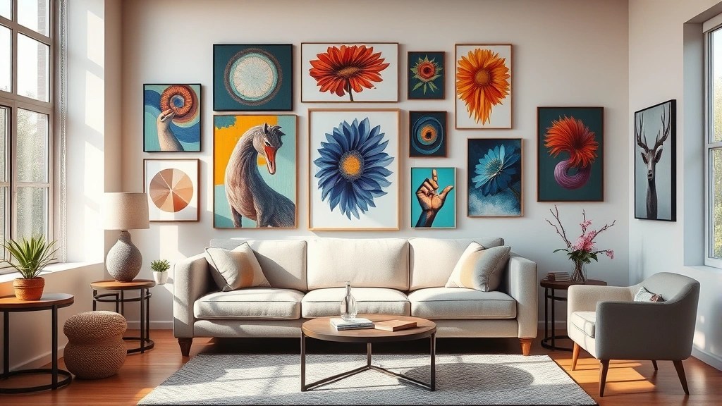 16 Wall Art Ideas That Will Compliment Your Sofa and Transform Your Living Room!
