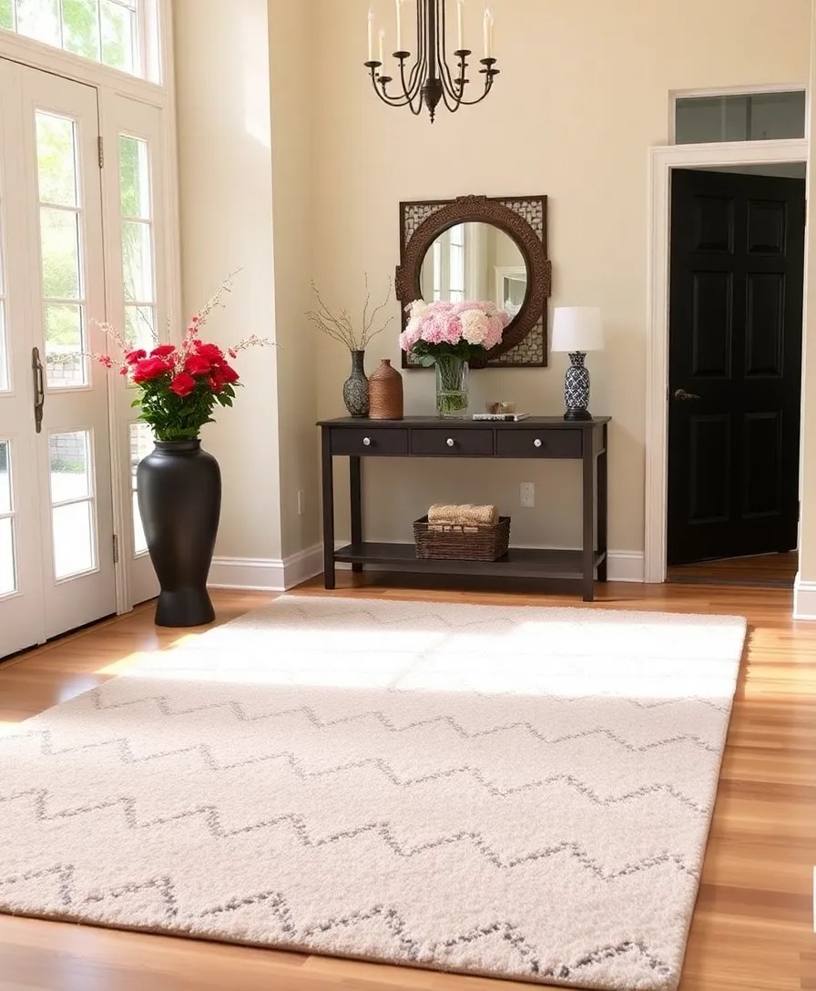 20 Affordable Home Improvement Ideas That Will Leave You Inspired to DIY! - 14. Makeover Your Entryway with a New Rug