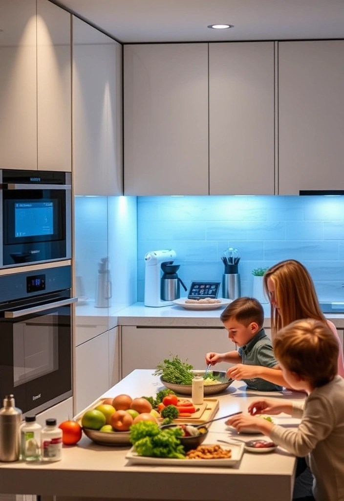 20 Trending Open-Concept Kitchen Layouts Perfect for Family Gatherings! - 10. Smart Technology Integration