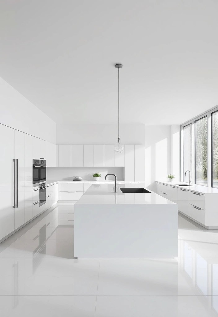 20 Trending Open-Concept Kitchen Layouts Perfect for Family Gatherings! - 2. Sleek Modern Minimalism