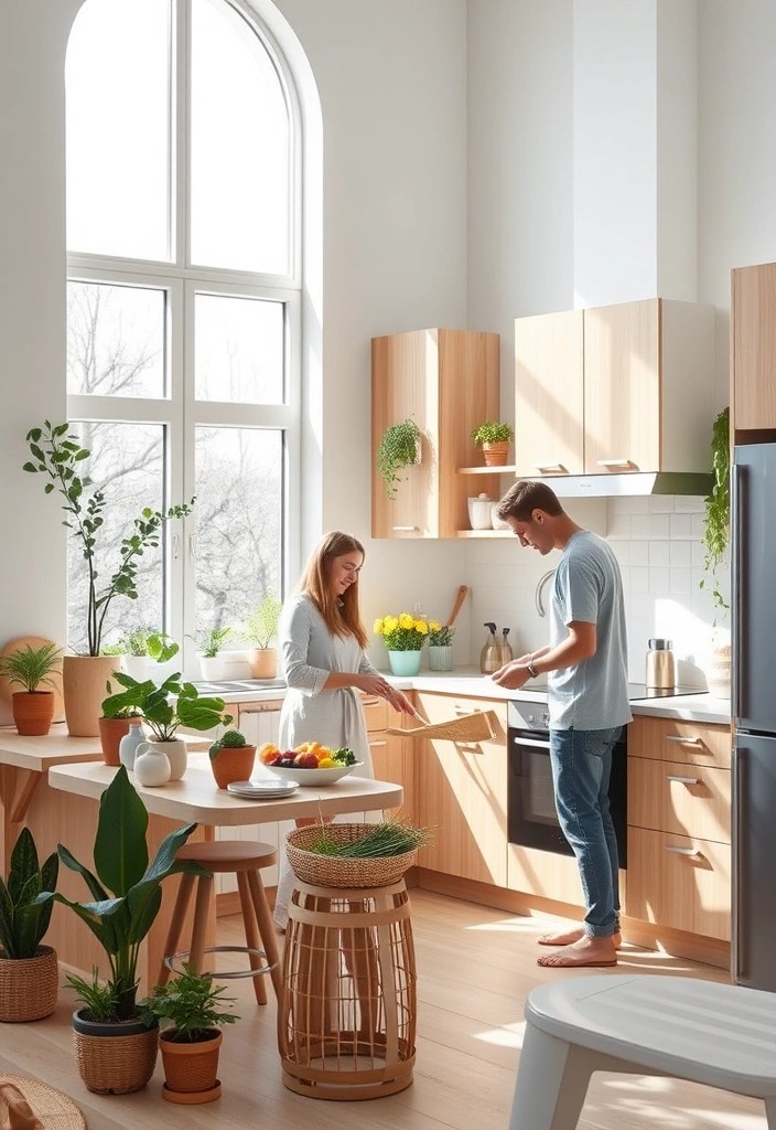 20 Trending Open-Concept Kitchen Layouts Perfect for Family Gatherings! - 4. Bright and Airy Scandi Design