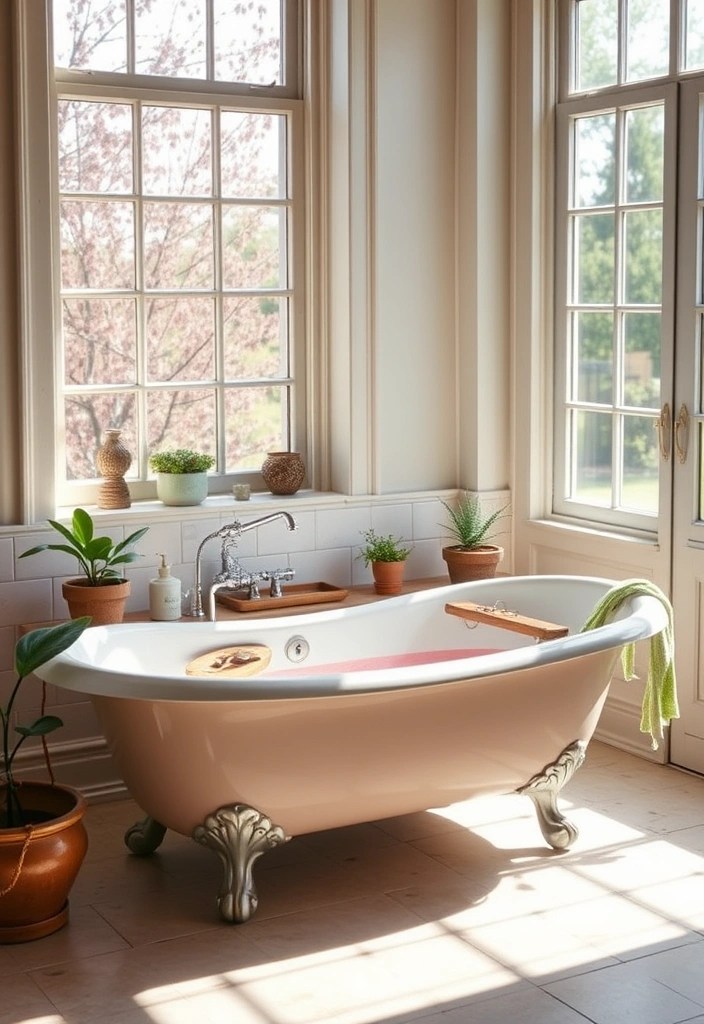 10 Eco-Friendly Bathtub Ideas That’ll Help Save the Planet While You Soak! - 6. Vintage Cast Iron Bathtub