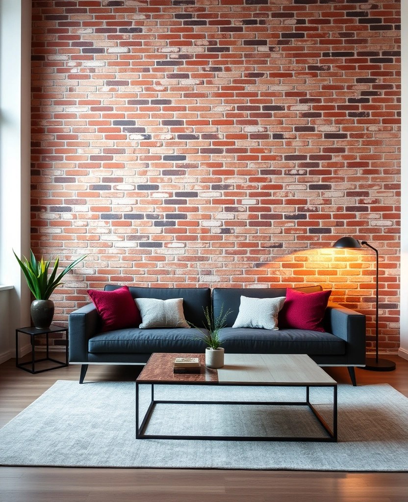 10 Industrial Chic Living Room Ideas That'll Make You Want to Redecorate Immediately! - 1. Exposed Brick Walls