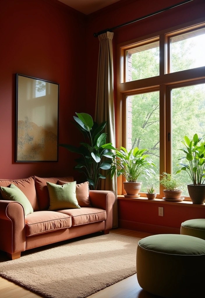 13 Stunning Cherry Color Schemes You Need in Your Life (Your Walls Will Thank You!) - 11. Cherry and Earthy Tones