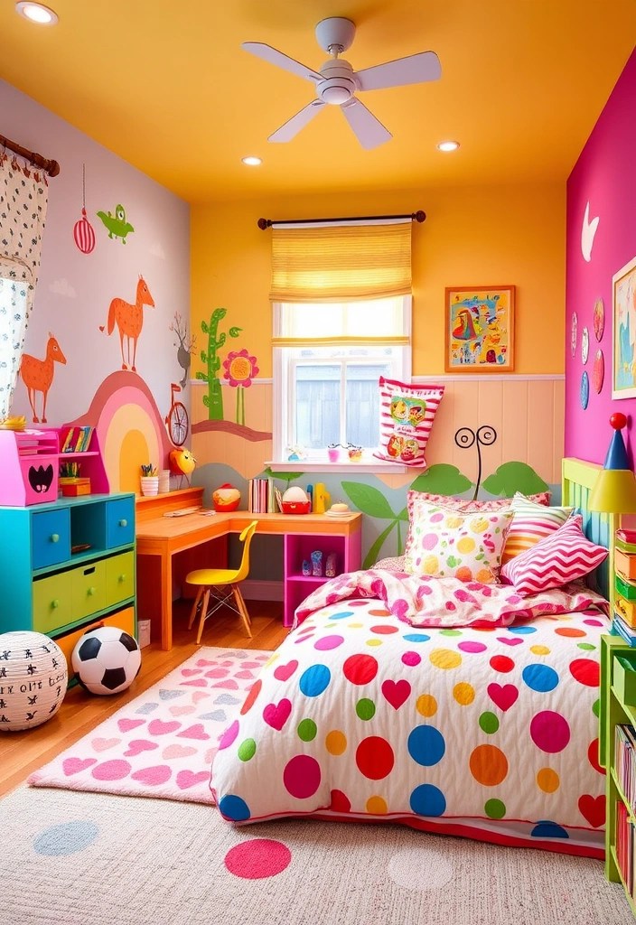 14 Seasonal Color Palettes That Will Make Your Home Pop Like Never Before (#7 Will Wow You!) - 14. Fun and Playful: Bright Colors and Patterns