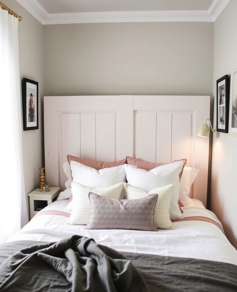 19 Amazing Home Transformations with Flea Market Finds (You Have to See #4!) - 9. Upcycled Door Headboard