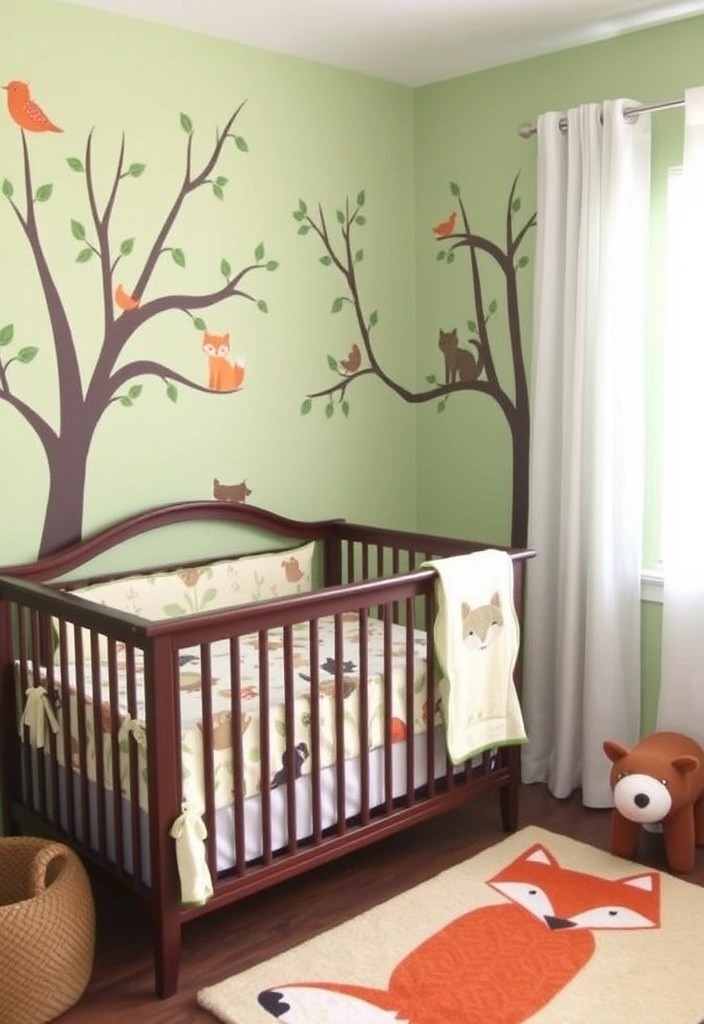 20 Adorable Nursery Decor Ideas That'll Make You Say 'I Wish I Had This as a Kid!' - 1. Woodland Creatures Theme