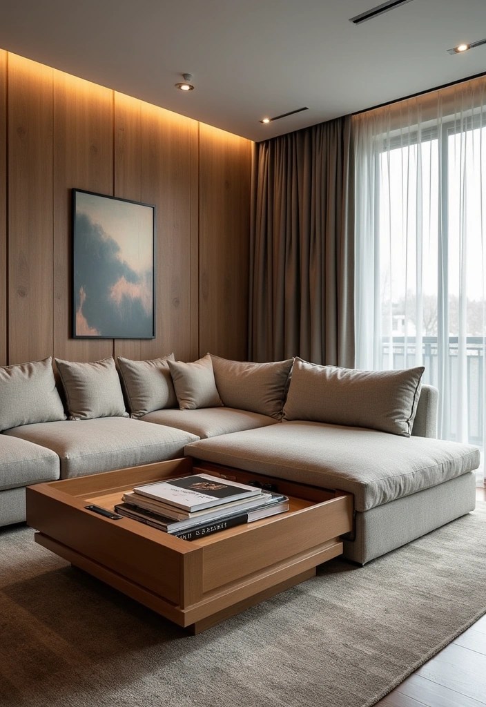 20 Midcentury Modern Living Room Ideas That'll Make You Say 'Wow!' - 19. Multi-functional Spaces