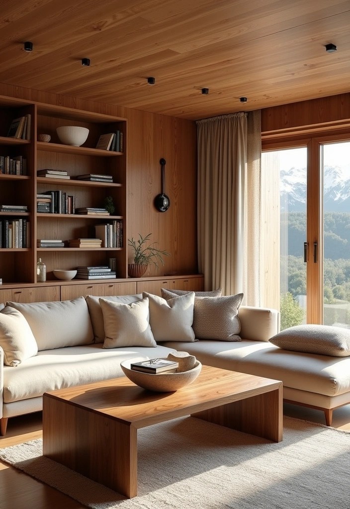 20 Midcentury Modern Living Room Ideas That'll Make You Say 'Wow!' - 4. Natural Wood Accents