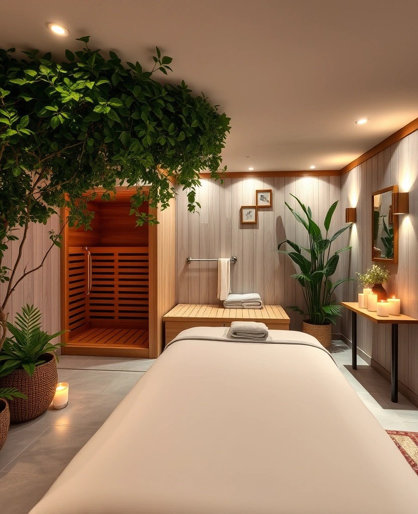 Transform Your Basement: 15 Inspiring Ideas for Living Areas, Entertainment Rooms, and Guest Bedrooms! - 13. Spa-Like Retreat