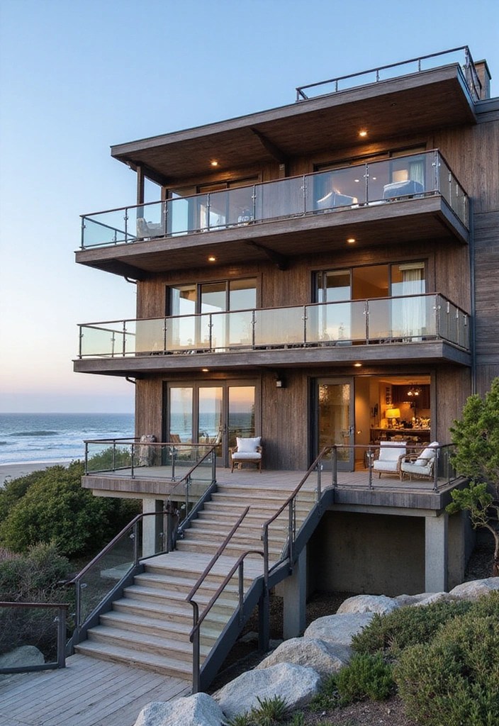 10 Stunning Beach House Layouts That'll Make You Want to Move to the Coast! - 3. Multi-Level Marvel