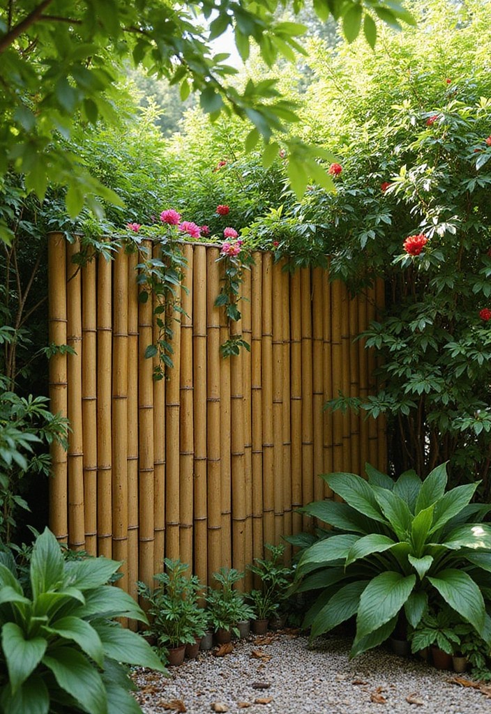12 Creative Garden Screens for Instant Privacy (Your Neighbors Will Be Jealous!) - 1. Lush Green Bamboo Screens