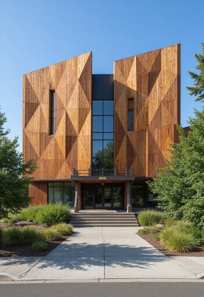 12 Stunning Modern Facade Designs That Will Make Your Neighbors Jealous! - 5. Geometric Patterns