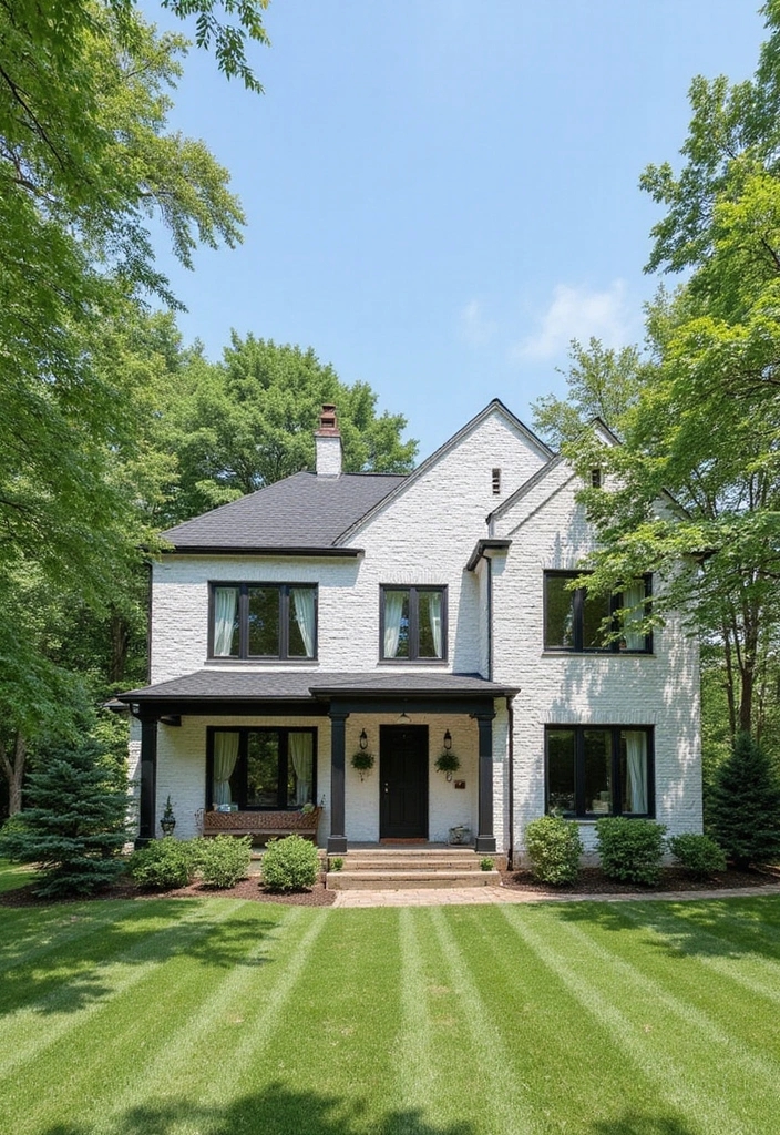 14 Stunning Brick Home Renovations That Will Inspire Your Next Project! - 1. Modern Minimalist Makeover