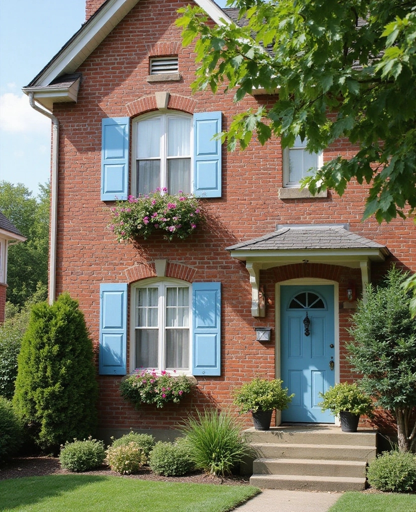 14 Stunning Brick Home Renovations That Will Inspire Your Next Project! - 11. Stylish Window Treatments
