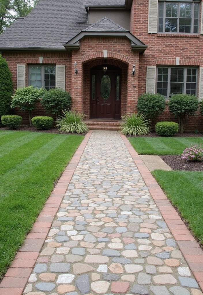 14 Stunning Brick Home Renovations That Will Inspire Your Next Project! - 13. Upgraded Driveways and Walkways