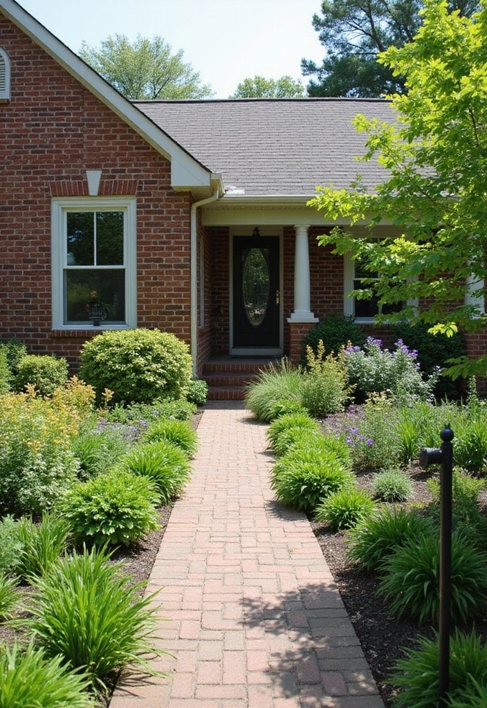 14 Stunning Brick Home Renovations That Will Inspire Your Next Project! - 4. Eco-Friendly Landscaping