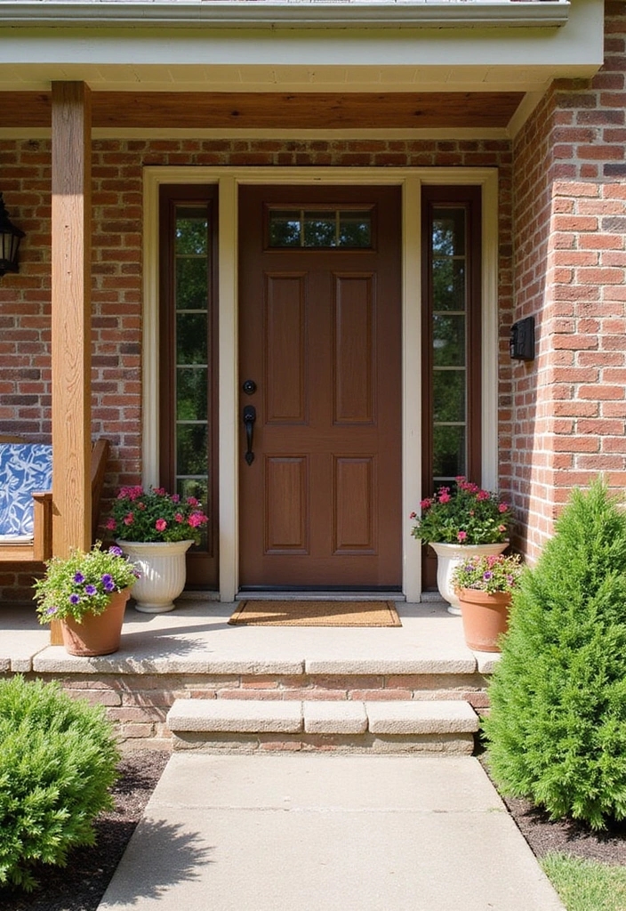 14 Stunning Brick Home Renovations That Will Inspire Your Next Project! - 6. Chic Entryways