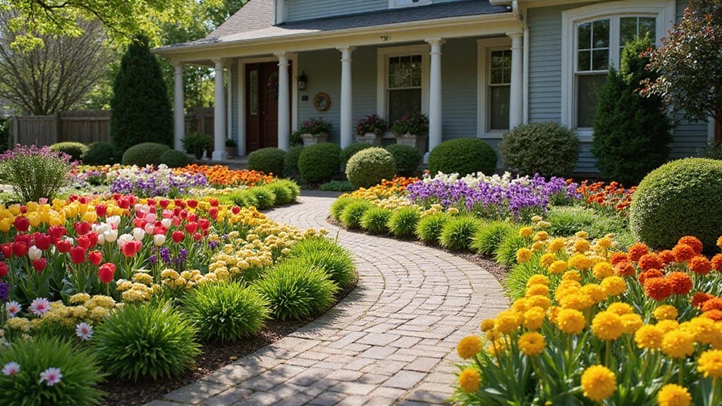 15 Colorful Flower Bed Designs That Will Transform Your Front House into a Floral Paradise!