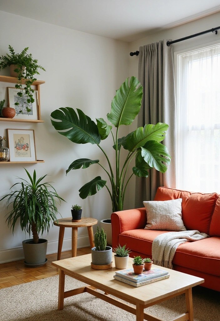 15 Stunning Japandi Living Room Designs That Will Inspire Your Next Makeover! - 6. Indoor Plants