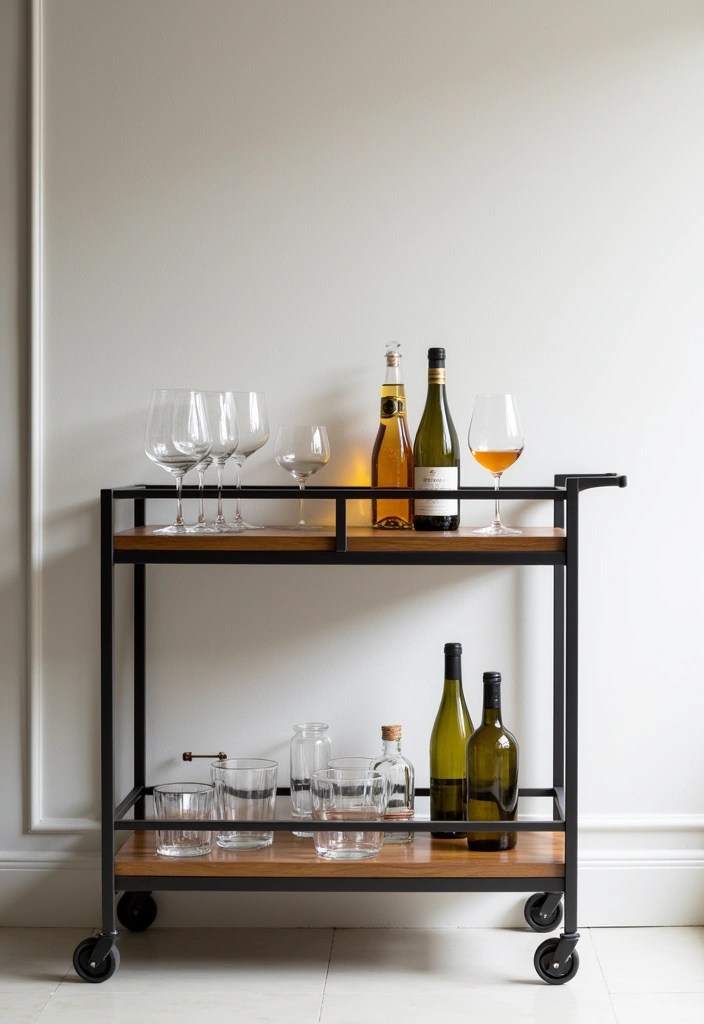 18 Minimalist Terra Futura Furniture Ideas That Bring Simplicity and Elegance to Any Room! - 11. The Modern Bar Cart