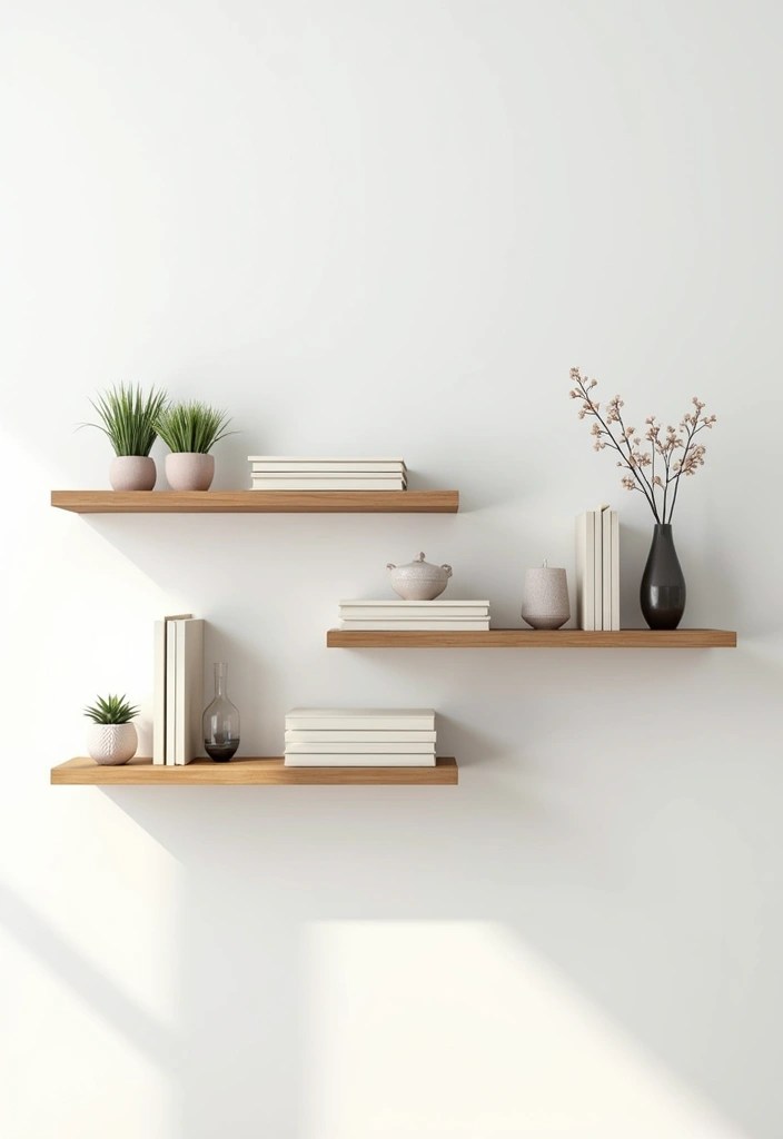 18 Minimalist Terra Futura Furniture Ideas That Bring Simplicity and Elegance to Any Room! - 4. Minimalist Floating Shelves