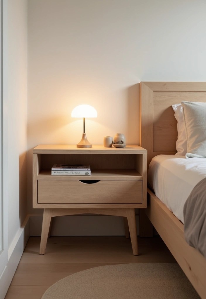 18 Minimalist Terra Futura Furniture Ideas That Bring Simplicity and Elegance to Any Room! - 9. The Functional Nightstand