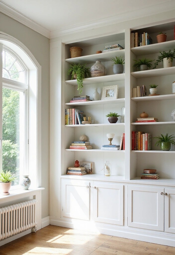 10 Budget-Friendly DIY Built-In Bookshelves That Look Totally Custom (You Can Do #3!) - 1. Classic White Shaker Style