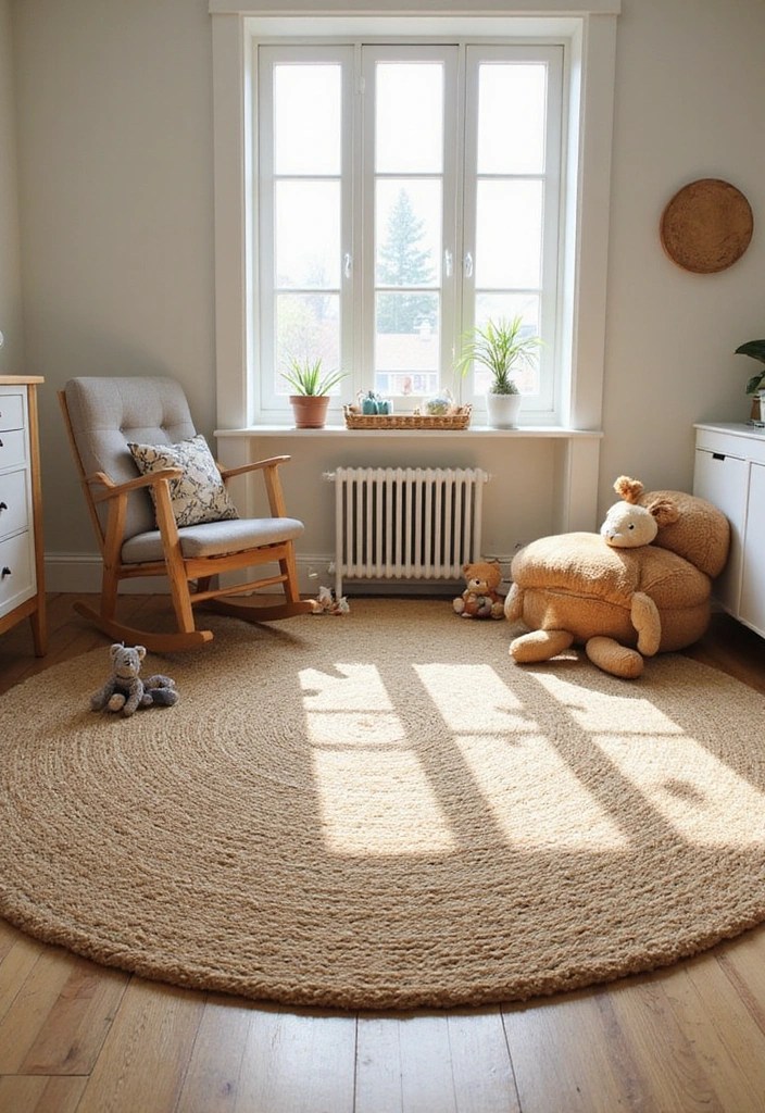 16 Eco-Friendly Nursery Ideas That Are Good for Your Baby and the Planet (You’ll Love #3!) - 4. Natural Fiber Rugs