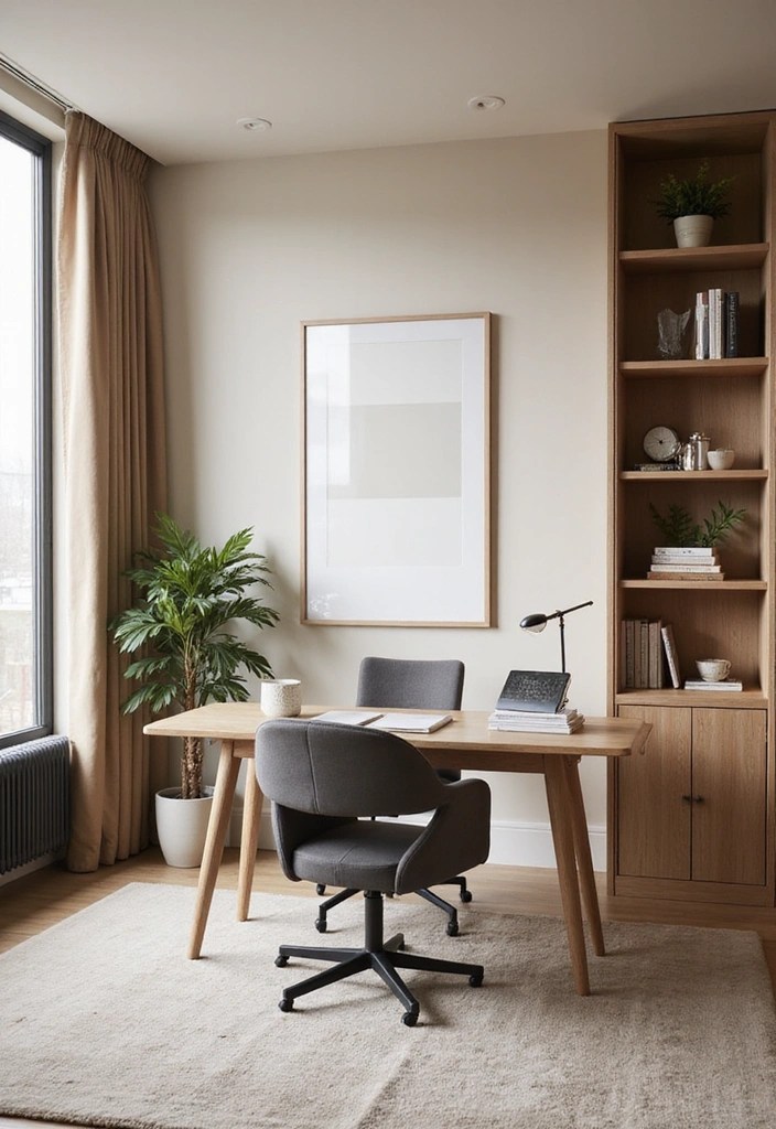16 Warm Neutrals for Your Home Office That Boost Focus and Productivity (Tip #3 is a Game Changer!) - 7. Warm Greige: Modern Chic