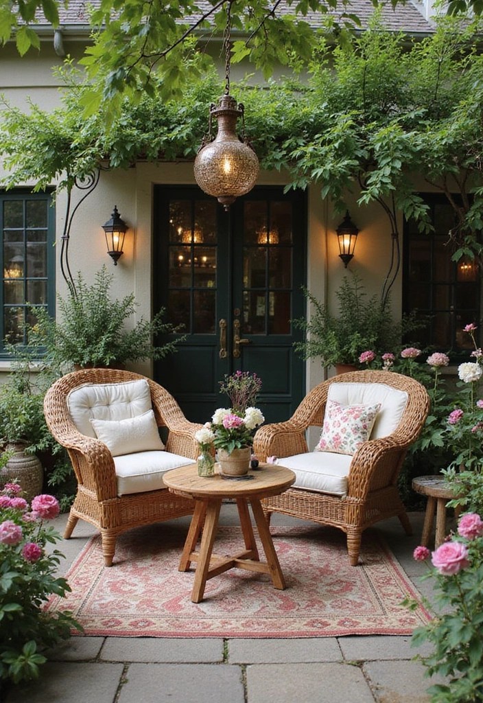 18 Backyard Transformations That'll Make You Say 'Why Did I Wait to Create a Cozy Outdoor Living Room?' - 11. Vintage Charm