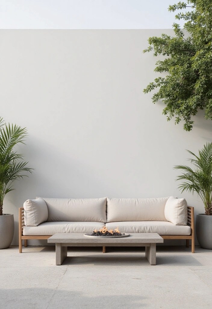 18 Backyard Transformations That'll Make You Say 'Why Did I Wait to Create a Cozy Outdoor Living Room?' - 3. Minimalist Oasis