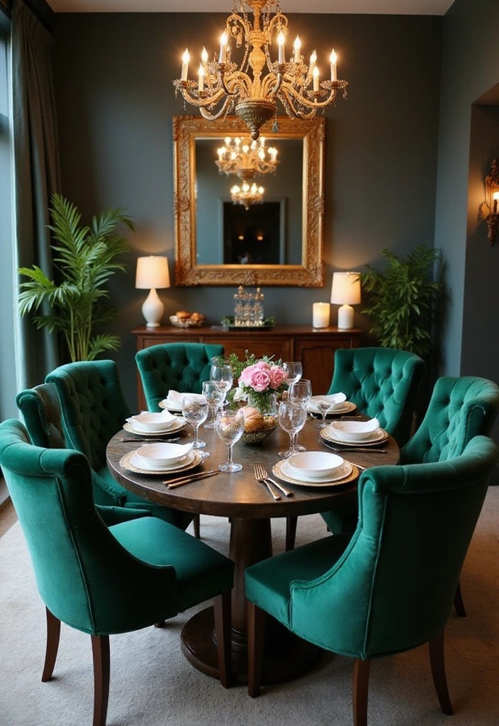 The Velvet Revival: Embracing Luxurious Yet Cozy Furniture Trends - 13. Velvet Dining Chairs: Elevate Your Dining Experience